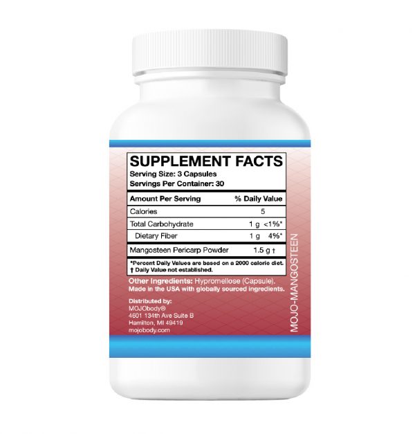 Mangosteen Pericarp, 1500mg per a Serving Overall Support, Antioxidant Properties, Combats Free Radicals, Immune Support, Xanthone  Rich - Image 3