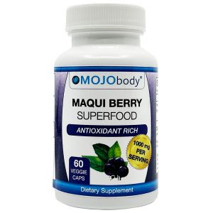 Maqui Berry Extract, 1000mg 60 Capsules, High Quality Superfood, Rich in Antioxidants, Supports Eye Health and Dry Eyes, Anti-Aging