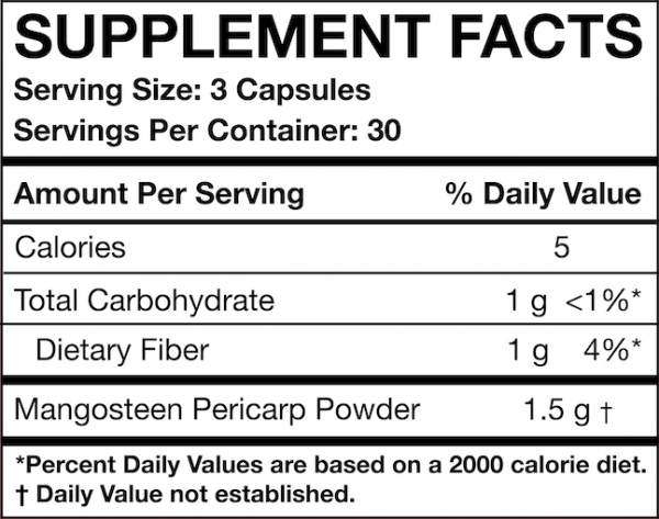Mangosteen Pericarp, 1500mg per a Serving Overall Support, Antioxidant Properties, Combats Free Radicals, Immune Support, Xanthone  Rich - Image 7