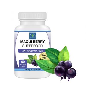 Maqui Berry Extract, 1000mg 60 Capsules, High Quality Superfood, Rich in Antioxidants, Supports Eye Health and Dry Eyes, Anti-Aging