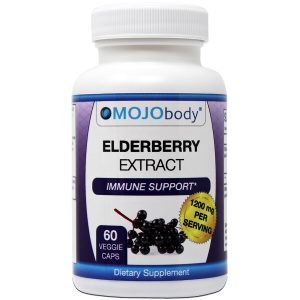 Elderberry Extract, 1200mg 60 Capsules, High Quality Immune Supplement, Packed with Antioxidants and Vitamins that may boost your immune system.