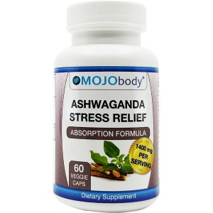 Organic Ashwagandha, 1400mg per a Serving Reduces Stress and Anxiety, Balances the Hormones and Improves Health